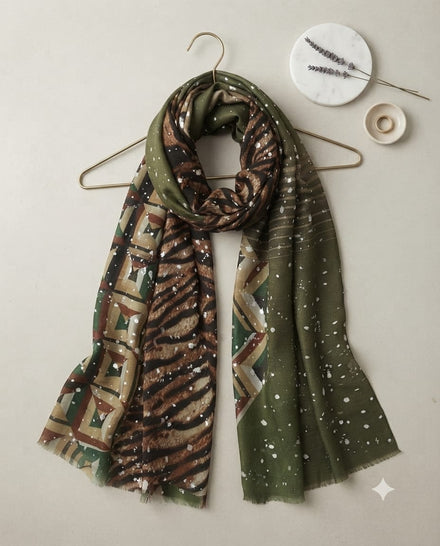 ABSTRACT LEOPARD PRINT FOIL FUSION