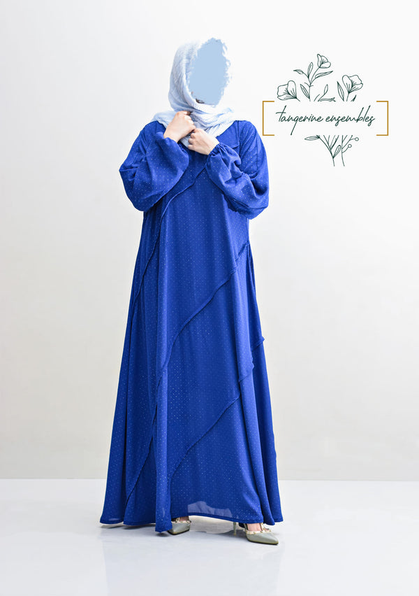 SKYLINE GRACE EMBOSSED DOT ABAYA