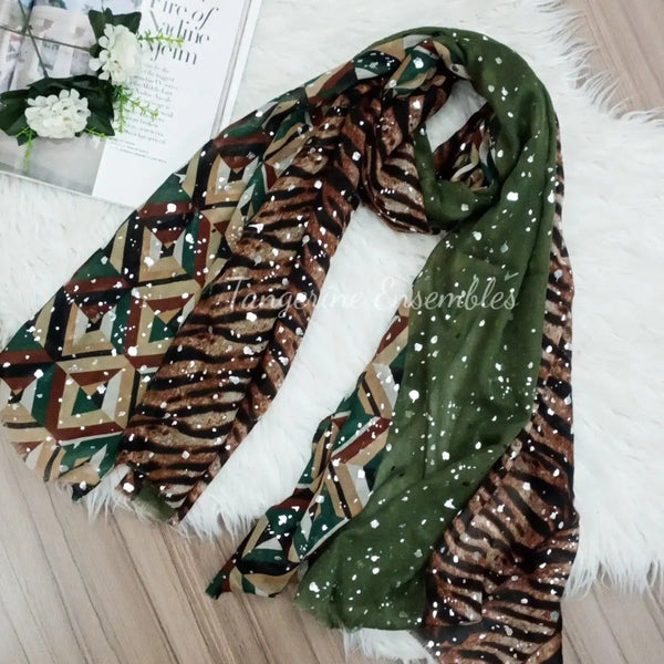 ABSTRACT LEOPARD PRINT FOIL FUSION